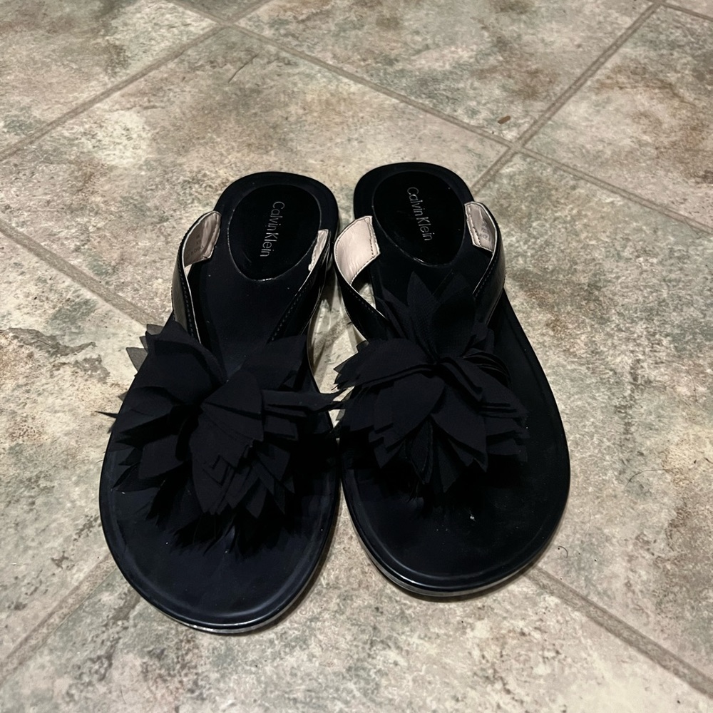 Calvin Klein flip flops